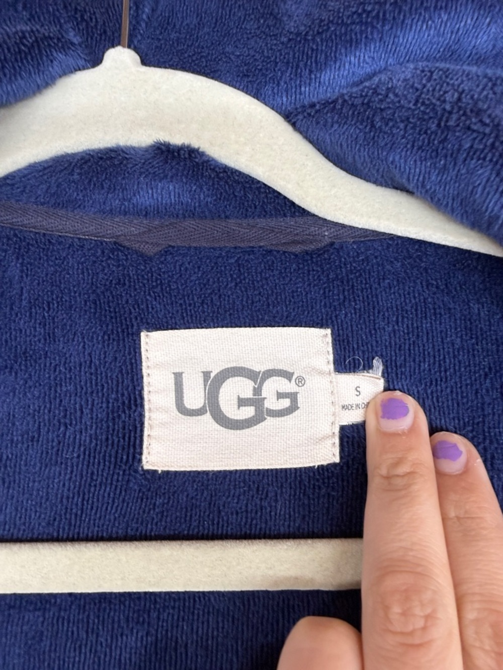UGG Long Sleeve Duffield Robe Pajama Blue Womens S Sleep Sleepwear - Picture 4 of 11